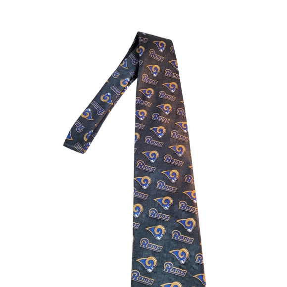 St. Louis Rams Diagonal Logo Team NFL Vintage 2000 Y2K Men's Tie - Picture 5 of 11